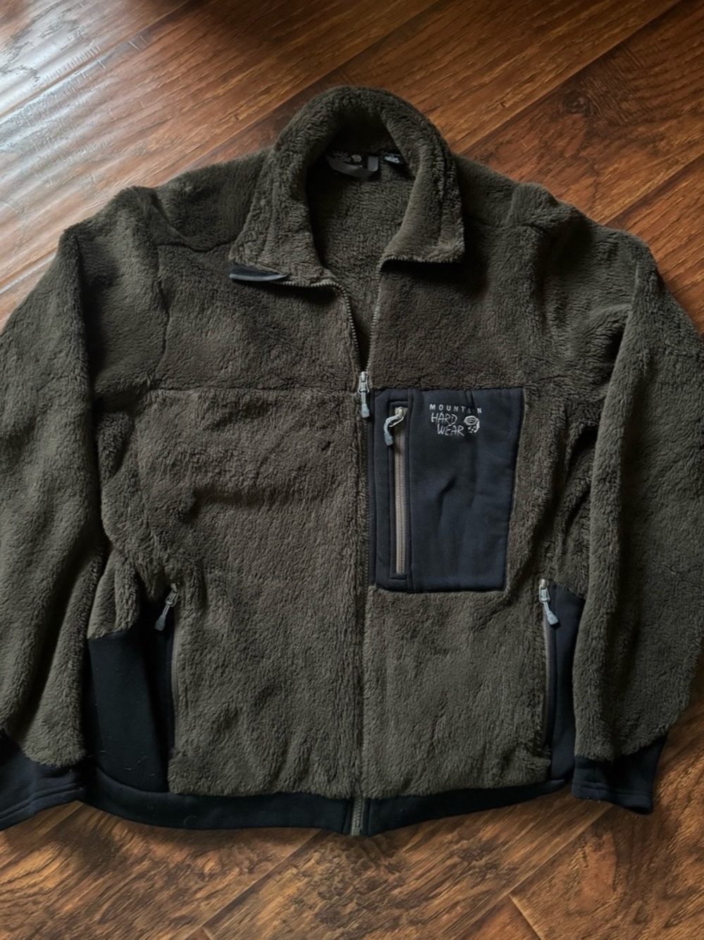 Mountain Hard Wear Men's Fleece Brown Jacket Size Large